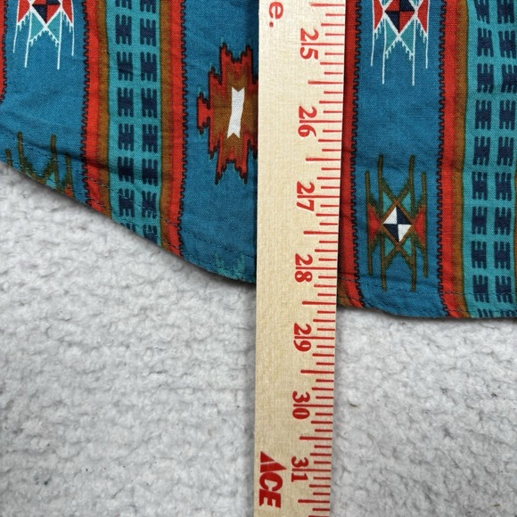 Wrangler Western Shirt Womens XL Checotah Aztec Southwestern Pearl Snap Rodeo - Picture 8 of 9